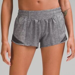 Lululemon Hotty Hot Lined Short Heather Grey